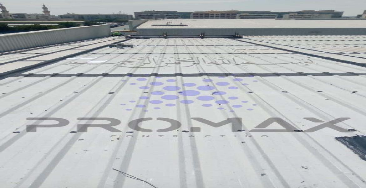 Almullah Group - metal roof waterproofing project by Promax in Dubai, UAE